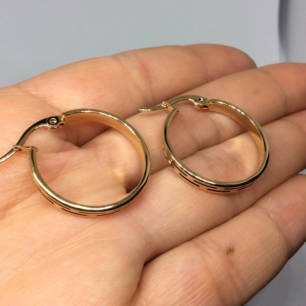 GP Stainless Steel Hoop Earrings